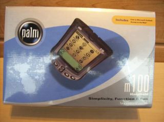New Palm M100 Handheld PDA Accessories Software in SEALED Retail Box 