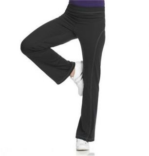Jockey Active Bootleg Black Stretch Womens Sport Pants Brand New with 