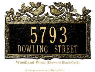 Woodland Personalized Whitehall Custom Address Plaque