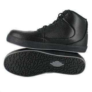 Air Jordan Grown V9 All Black Full Grain Leather Mens US Size 13 UK 12 