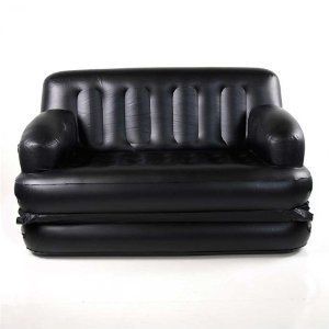 Smart Air Beds Full Sized 5 x 1 Inflatable Sofa Bed Black