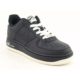 Nike Air Force 1 (GS) Youth Kids Boys Size 4 Black Leather Basketball 