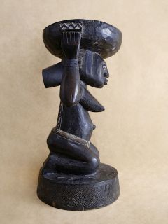 Luba 20 Caryatid Stool African Art Sculpture Tribal Furniture Congo 