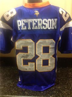 Adrian Peterson Signed Purple Authentic Vikings Jersey (AD28 Hologram 