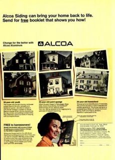 1967 Alcoa Aluminum House Siding Woman Vintage Ad