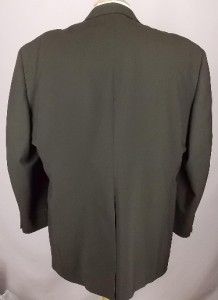 48 R Austin Reed Solid Dark Green 2 Button Sport Coat Jacket Suit 