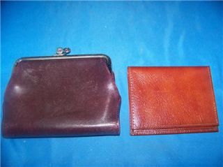 Vintage Etienne Aigner Wallet & Day Timer Antique Calf Card and Bill 
