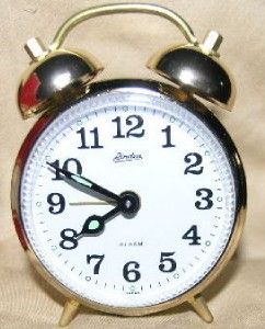vintage linden travel alarm clock 1350b brass japan