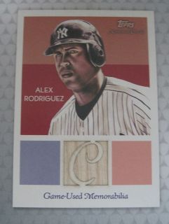 Alex Rodriguez Game Used Bat Piece New York Yankees Topps National 