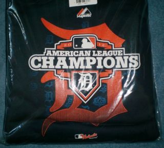New Detroit Tigers ALCS 2012 Champions Majestic Navy Pullover Hoodie 