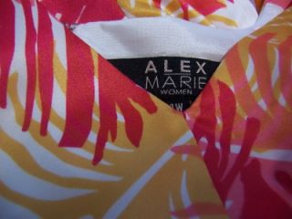 Alex Marie Women Multi Color Versatile Dress 16W