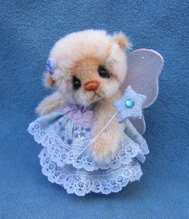   Mini Fairy Teddy Bear Miniature by Alanna McNally OOAK 5 Days