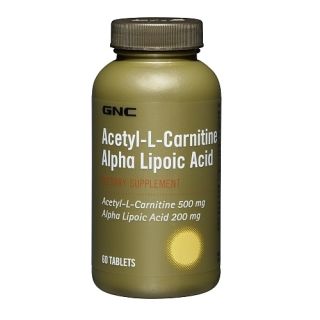 GNC Acetyl L Carnitine Alpha Lipoic Acid zTS
