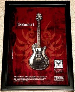 Mark Tremonti Creed Alterbridge PRS Guitar Framed Promo