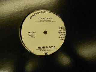 Herb Alpert Fandango Promo Disco 12