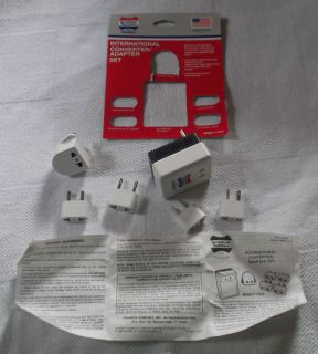 American Tourister Foreign International Power Converters Adapters Set 