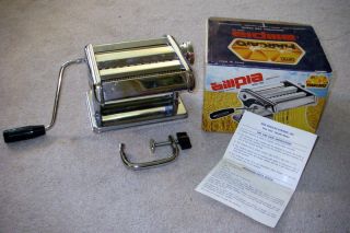 Ampia Marcato Pasta Maker Machine Model 110 With Original Box Made in 