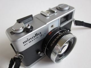 Vtg Minolta Hi Matic 7 s II 35mm Film Camera Rokkor 40mm 1 1 7 Lens 