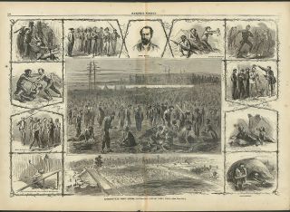 Andersonville Prison Scenes Capt Wirz Trial Harpers Weekly Page 9 16 
