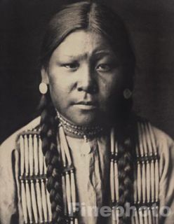 1900 72 Native American Indian Girl by Edward Curtis