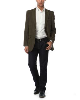 Andrew Fezza Men Brown Poly Suede Jacket