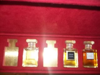 Chanel Coco No 5 Allure Perfume Parfume Gift Set in Red Box for 