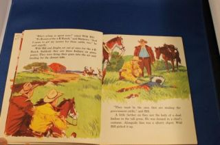 1956 Rand McNally Elf Book of Wild Bill Hickok Indians