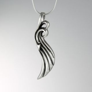 Angel Wing Charm Pendant Necklace 925 Sterling Silver Gift Boxed