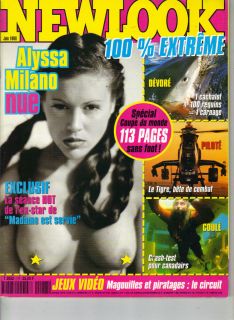 Alyssa Milano French Newlook Magazine 6 98 Neu