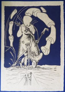 Dali Salvador Pantagruel Dreams Original Lithograph HANDSIGNED 1973 