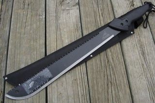 gerber gator 25 7 machete survival knife with sawback time