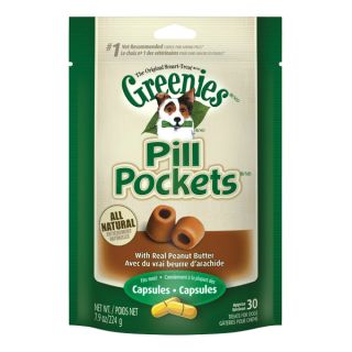 Greenies Canine Pill Pocket Peanut Butter 5 Packages Dog