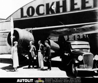 1932 Amelia Earhart Northrop Lockheed Photo