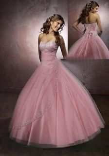Stock◆Baby Pink Sweetheart A line prom Gown party formal dress US 4 