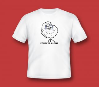 Forever Alone Face T Shirt Fu Anger Angry 4chan Rage