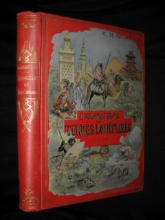 1900s Antique French Book Explorers Explorateurs Et Terres Lointaines 