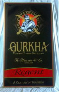 Gurkha Cigars Advertising Sign Great Shape
