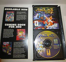 Space Ace (3DO, 1995) Long Box. Game, Instruction Manual Pristine