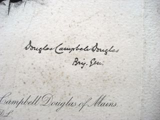 Portrait Print of BRIGADIER GEN. DOUGLAS CAMPBELL DOUGLAS, C.B.,