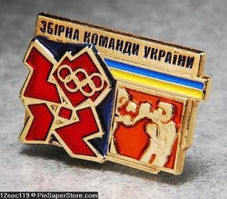 olympic pins badge 2012 london england uk ukraine noc sport