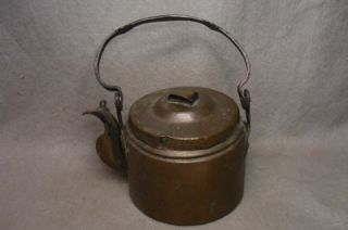 antique copper tea kettle no reserve