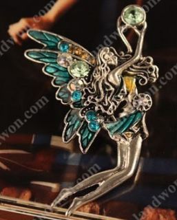   Jewelry Retro Rhinestone Angel Wings Girl Color Pin Brooch