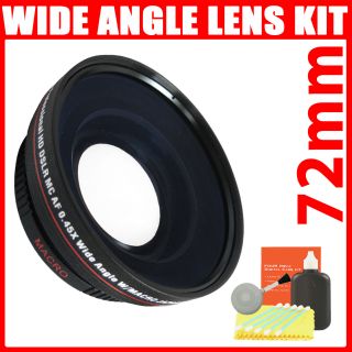 72mm HQ Wide Angle Lens Kit for Canon EF 28 135mm 18 200mm 20mm Lenses 