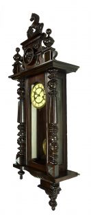 Beautiful Antique German Wall Clock with Music 2 Different Melodies at 