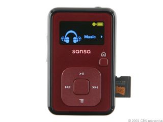 SanDisk Sansa Clip+ Sansa Clip Plus 4 GB Digital Media Player Red