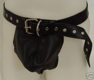 male leather stud cod piece thong gay harness 552 s m