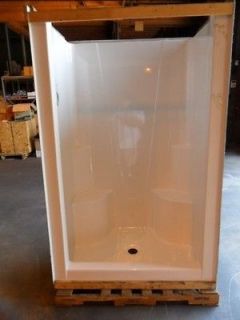Maax 48 x 36 x 75 White S 48 1 Piece Fiberglass Shower Stall 