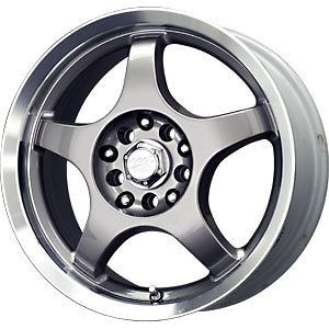 new 17x7 5x115 5x110 mb motoring silver wheels rims