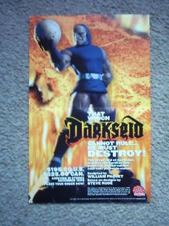 rare 1999 darkseid statue promo poster paquet superman time left
