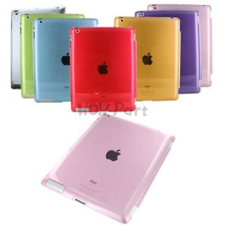 Crystal Hard Back Case for Apple iPad 2 the new iPad 3 Gen fit Smart 